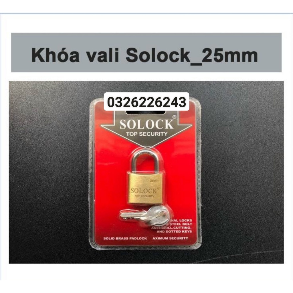 ổ Khóa vali du lịch thau (đồng) mini