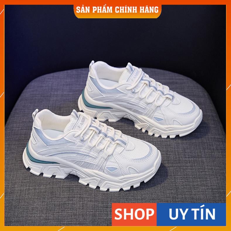 Giày Sneaker Fashion MINSU M3702, Giày Thể Thao Phản Quang Độn Đế Nữ Tăng Chiều Cao 5cm Phù Hợp Mang Đi Học, Đi Chơi