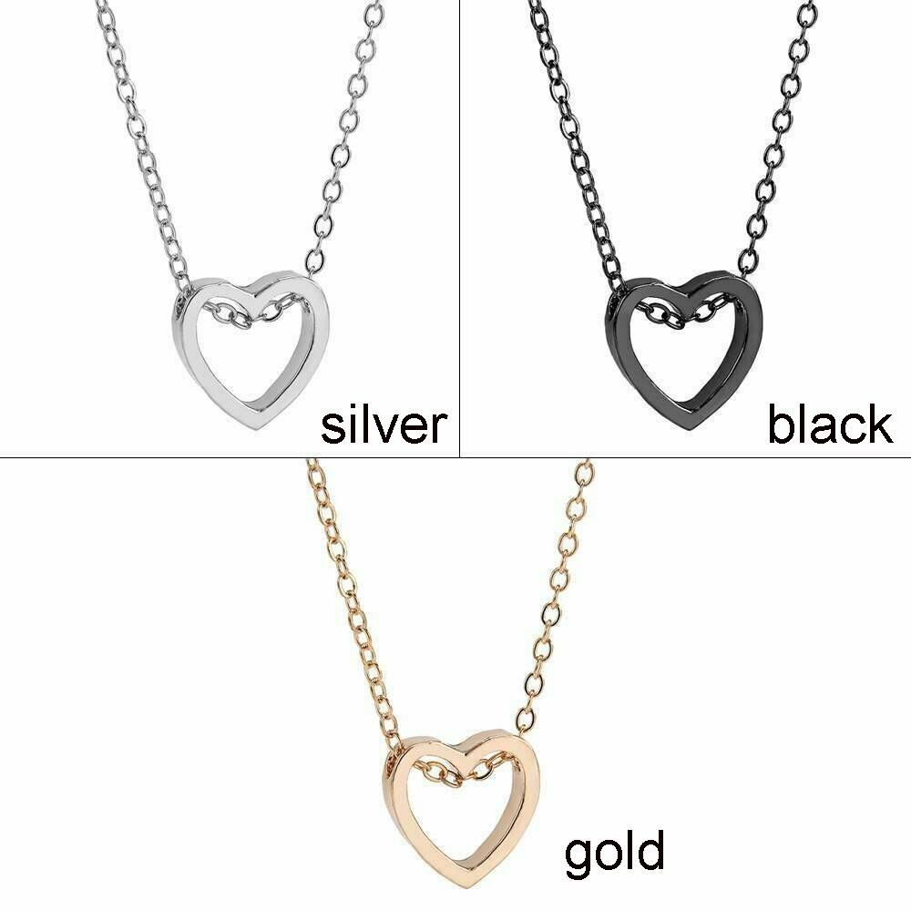 vòng cổ Thép Không Gỉ Mặt Trái Tim Nhiều Màu Thời Trang Cho Nữ Mihan1
