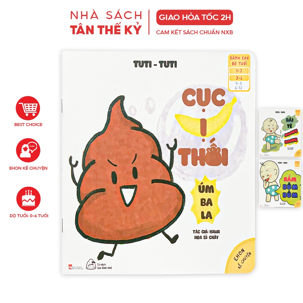 Sách - Ehon Nhật Bản kể chuyện Tuti Tuti cho bé 1-6 tuổi (Bộ 3 cuốn)