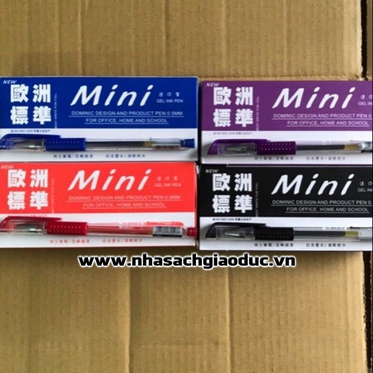 Bút bi viết gel mực nước Mini Geneva ngòi 0.5mm chính hãng