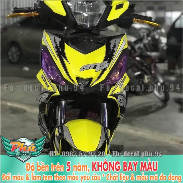 Tem rời Winner GTR Vàng Đen -1
