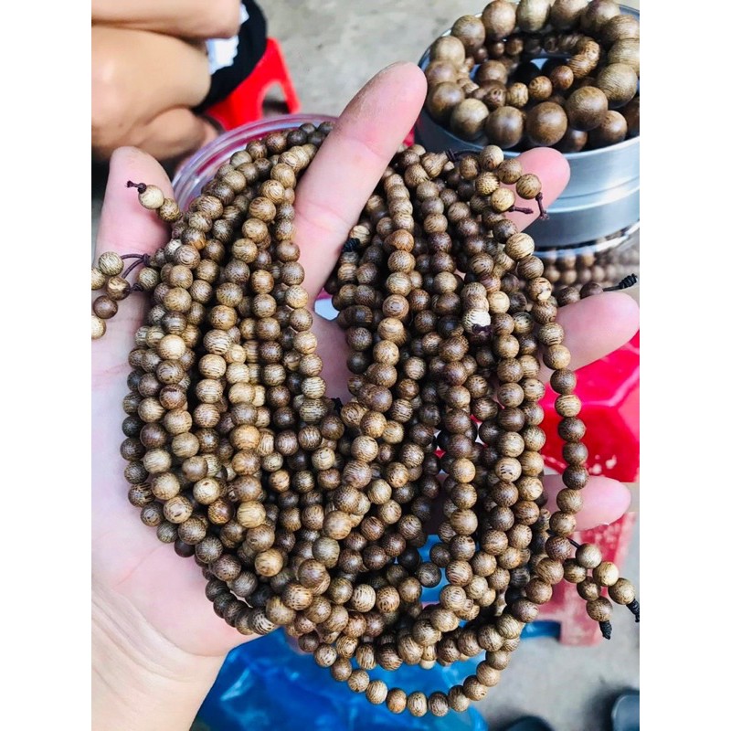 [GIÁ SỈ] Lẻ 1 Hạt Trầm Hương Sánh Chìm và Tốc - 4mm 6mm 8mm (tặng dây chun xâu vòng) - Vòng Tay gỗ phong thuỷ may mắn | BigBuy360 - bigbuy360.vn