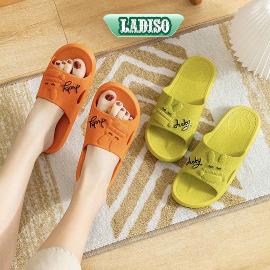 Dép nữ quai ngang đi trong nhà ngoài trời cực xinh chất liệu cao su non cao cấp siêu êm LADISO TT365