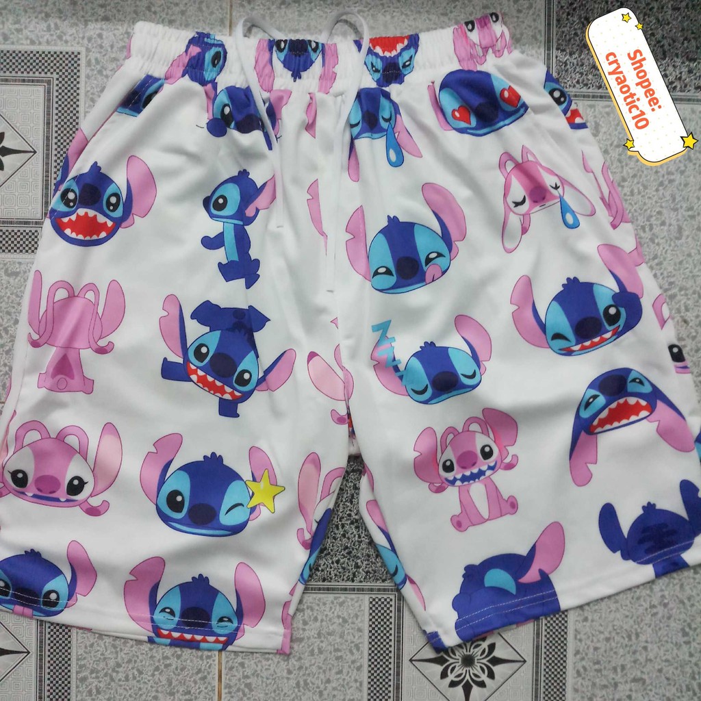 Quần short ngắn thun hoa cúc kì lân bơ Avocado Daisy cartoon unisex