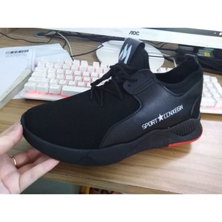 Giày Sneaker nam full đen lịch lãm 132