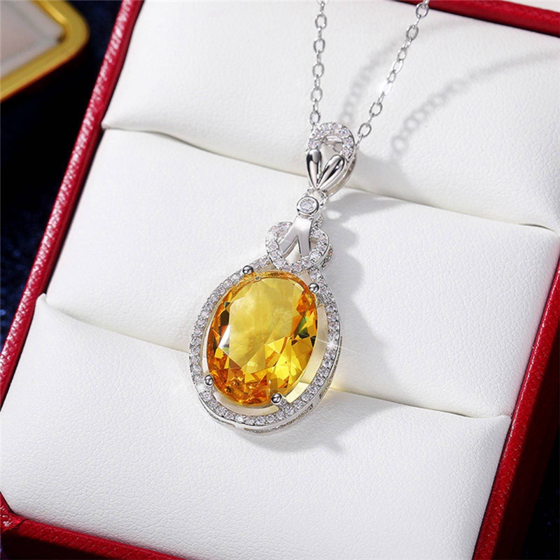 Vòng cổ Vàng/Xanh CZ Cao Cấp Thời Trang Dự Tiệc Cho Nữ