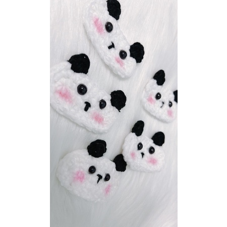 Kẹp Tóc Len Hình Gấu