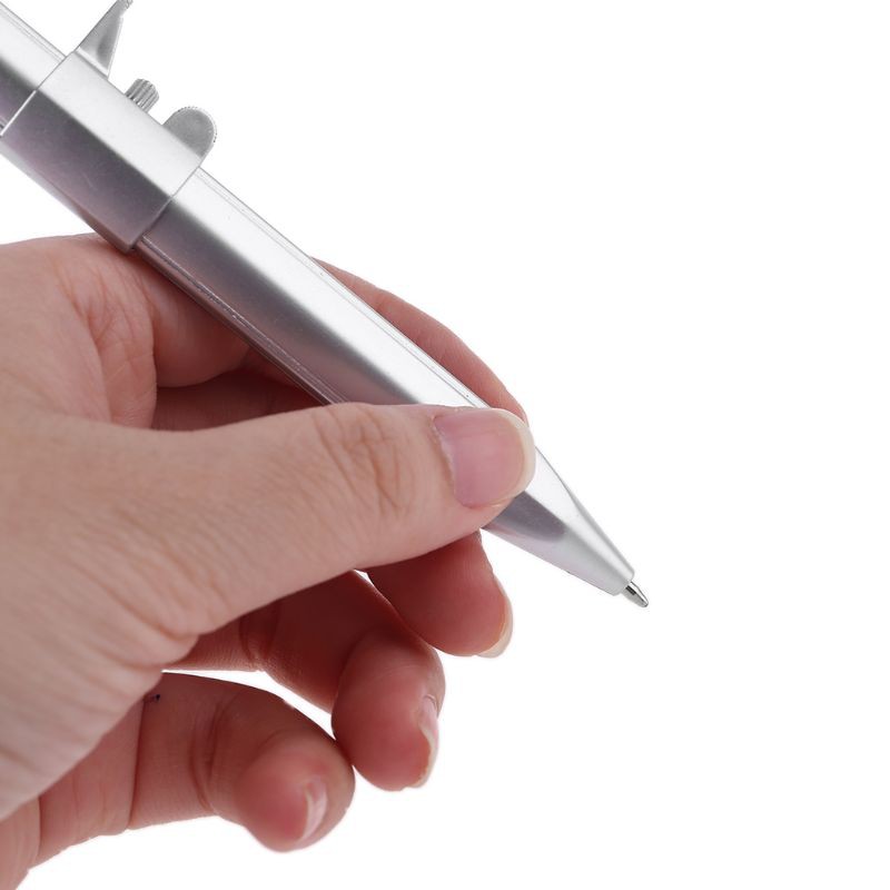 WER Plastic Ballpoint Pen Vernier Caliper Ruler Multifunction 2in1 Gel Pens Rules