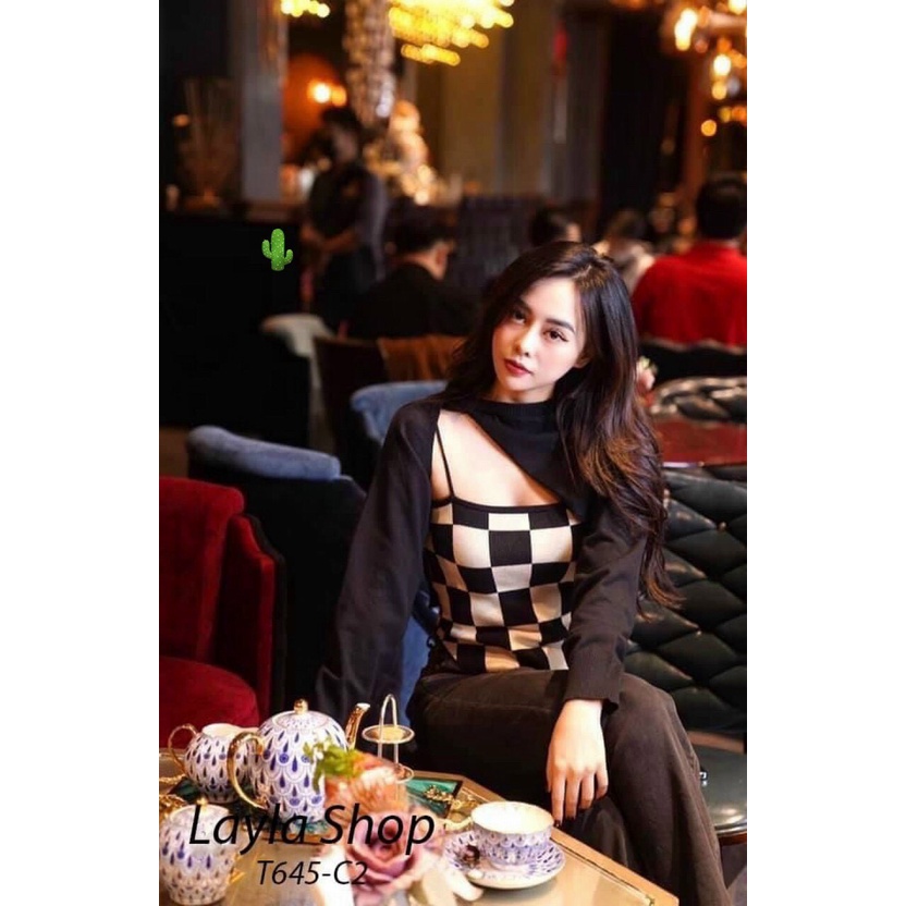 sét áo dây ô+áo khoác ngoài