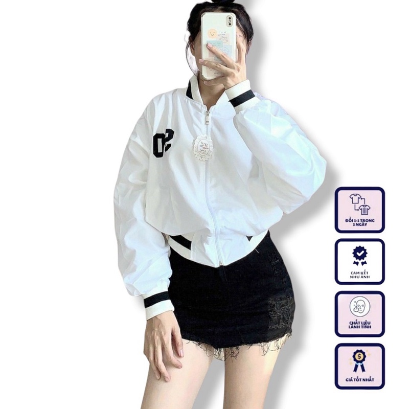 Áo Khoác Bomber Nữ 09 Chữ Lưng Siêu HOT - ĐĂNG QUANG CLOTHER
