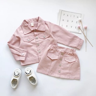 Set váy kaki quảng châu