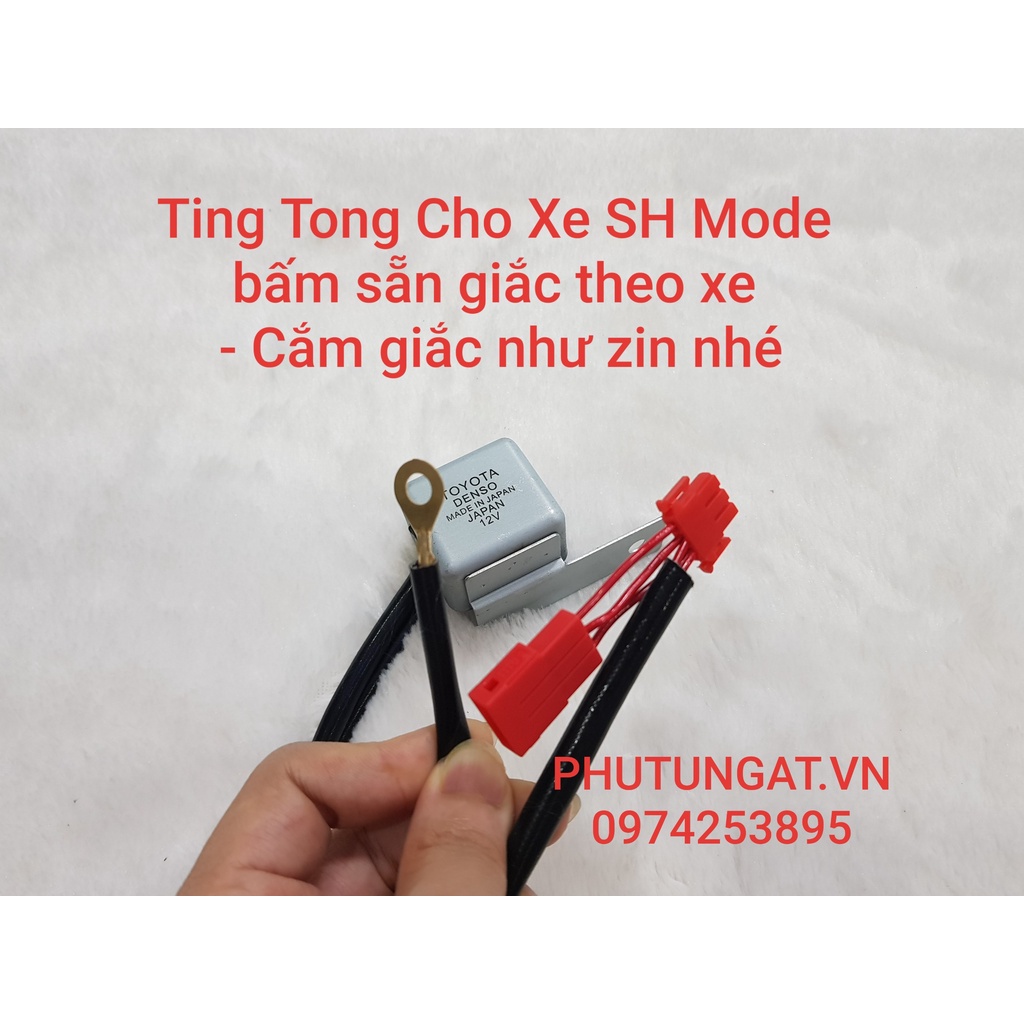 Bộ Ting Tong Bấm sẵn cho xe Sh Mode cắm giắc như zin