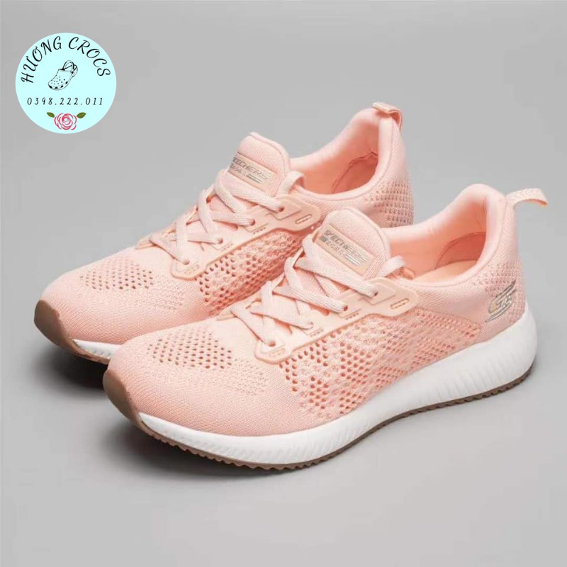 Giày thể thao skechers vải lưới buộc dây cực êm mềm nhẹ, thoáng khí cho nam nữ