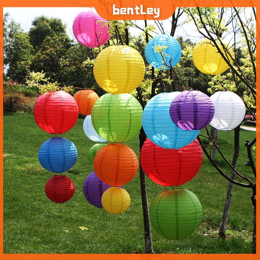 Lồng đèn giấy hình tròn cỡ 4inch phong cách Trung Hoa trang trí độc đáo