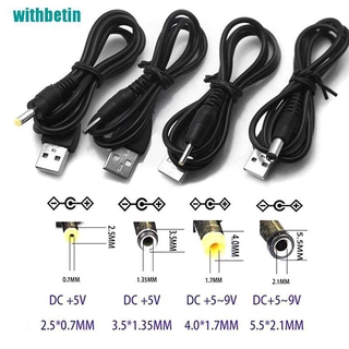 Dây Cáp Kết Nối Chuyển Đổi Cổng USB Sang Cổng 2.5 3.5 4.0 5.5mm 5V DC