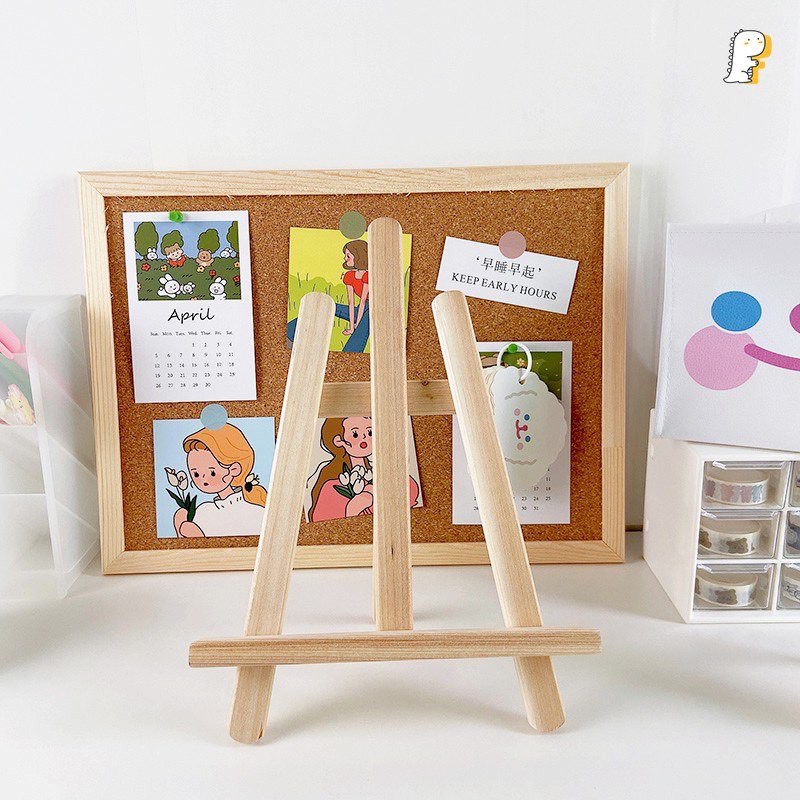 Giá Đỡ Điện Thoại / Ipad Bằng Gỗ Thiết Kế Để Bàn Đơn Giản Sáng Tạo size to