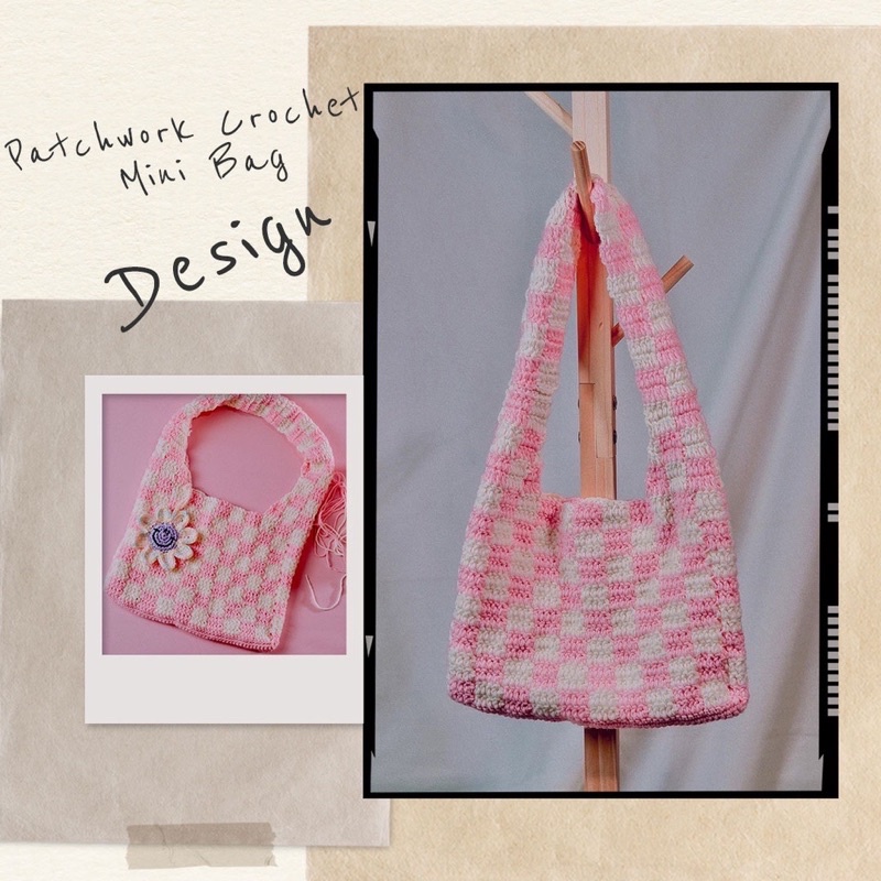 Túi len caro đan móc len thủ công Nhà Santori Shop