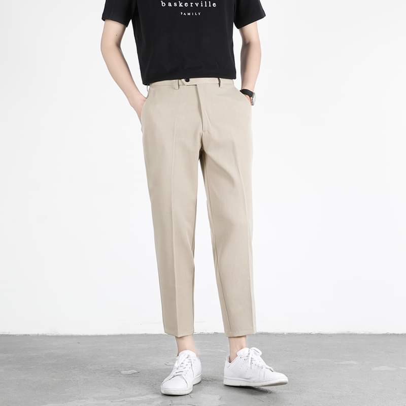 Quần tây nam ống côn OFS dáng ôm chất vải cotton mềm thoáng mát