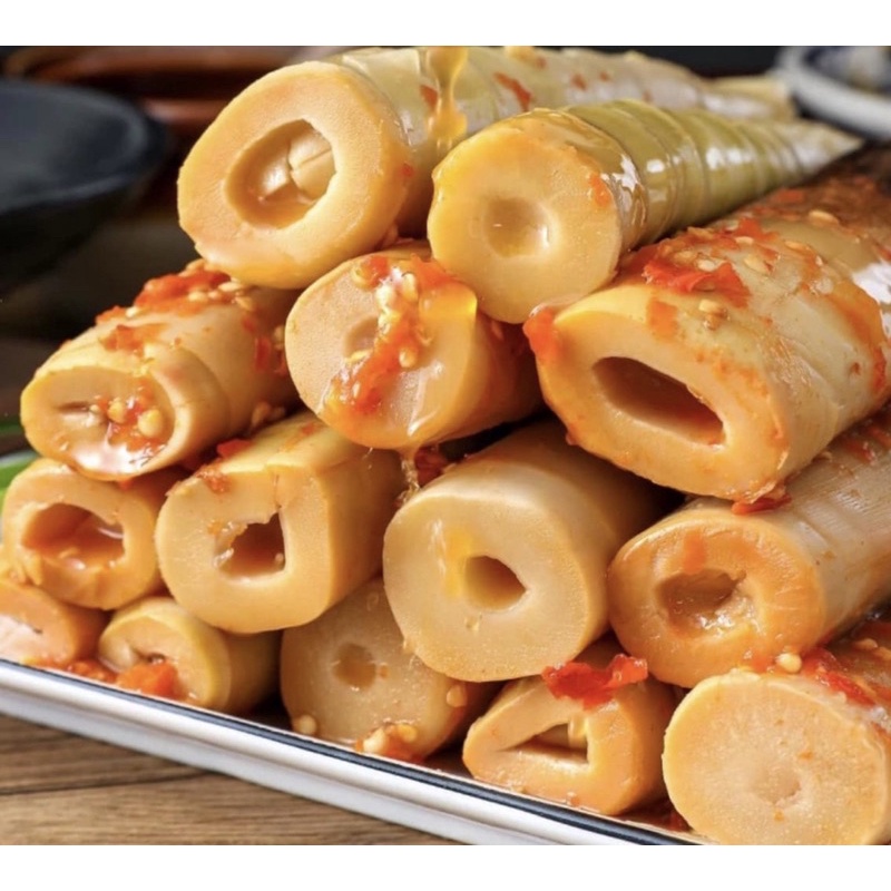 HCM Măng Trúc cay Tứ Xuyên ngâm ớt gói to 400g, giòn ngon vị đặc sản, đồ ăn vặt Trung Hoa ăn kèm các loại mỳ cay, bún ốc