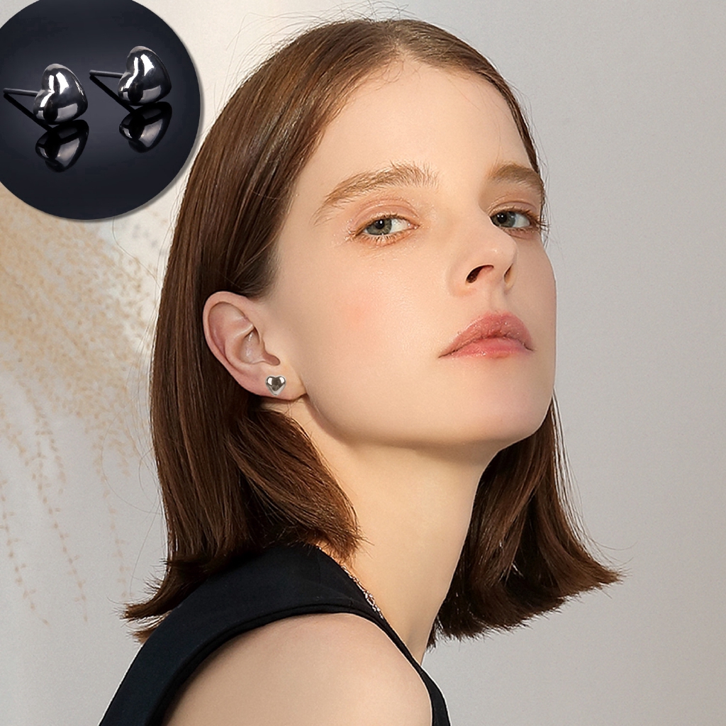 Set 12 cặp bông tai dạng xỏ đính hạt pha lê thời trang cho nữ