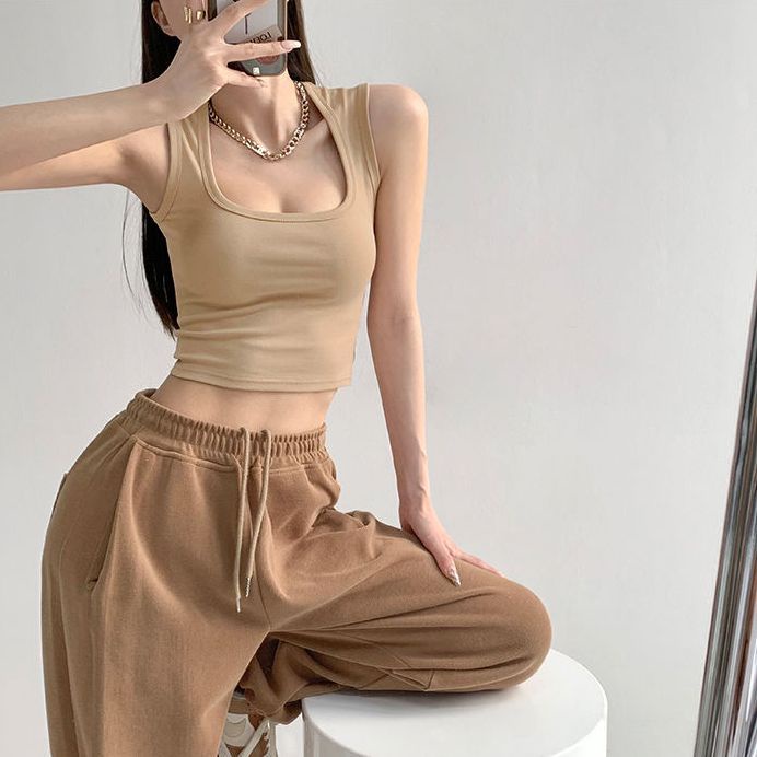 Áo Ba Lỗ Thể Thao Màu Sắc Đơn Giản Thời Trang Cho Nữ  tao bao
