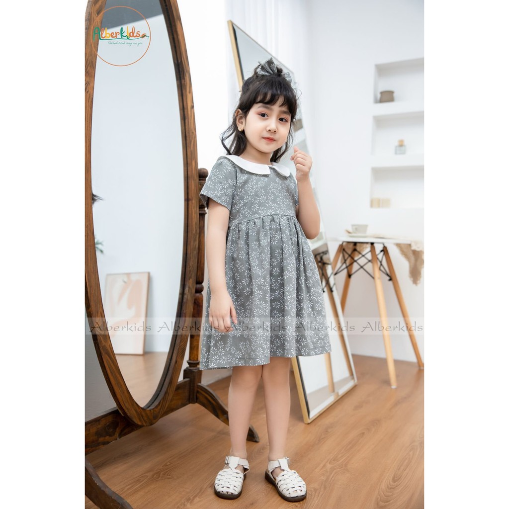 Đầm Vintage , cổ Peter Pan siêu dễ thương cho bé gái