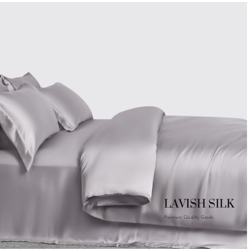 XẢ LỖ - Ga Giường Drap Lẻ Phi Lụa Lavish Silk cao cấp mát lạnh hàng loại 1 không nối vải - Xám Ghi