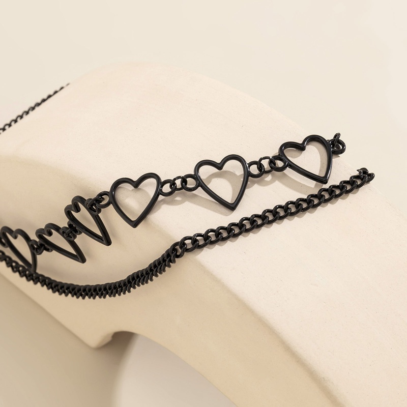 Vòng Cổ Choker Mặt Trái Tim Rỗng Phong Cách Gothic Punk YOUYO
