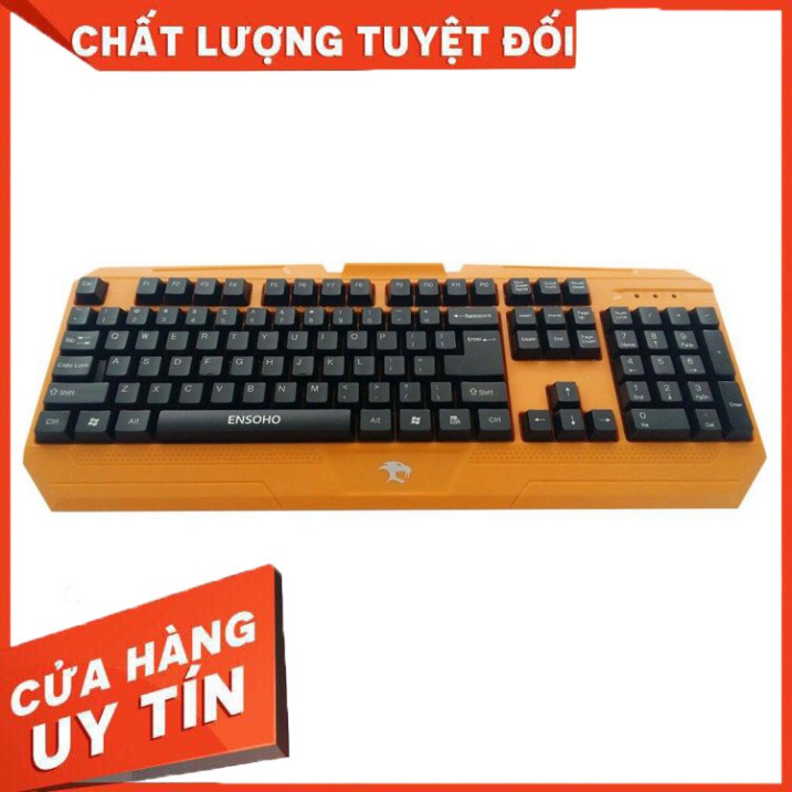 Bàn Phím Có Dây Ensoho E-104+ tặng bàn di chuột _Hàng chính hãng bảo hành 12 tháng