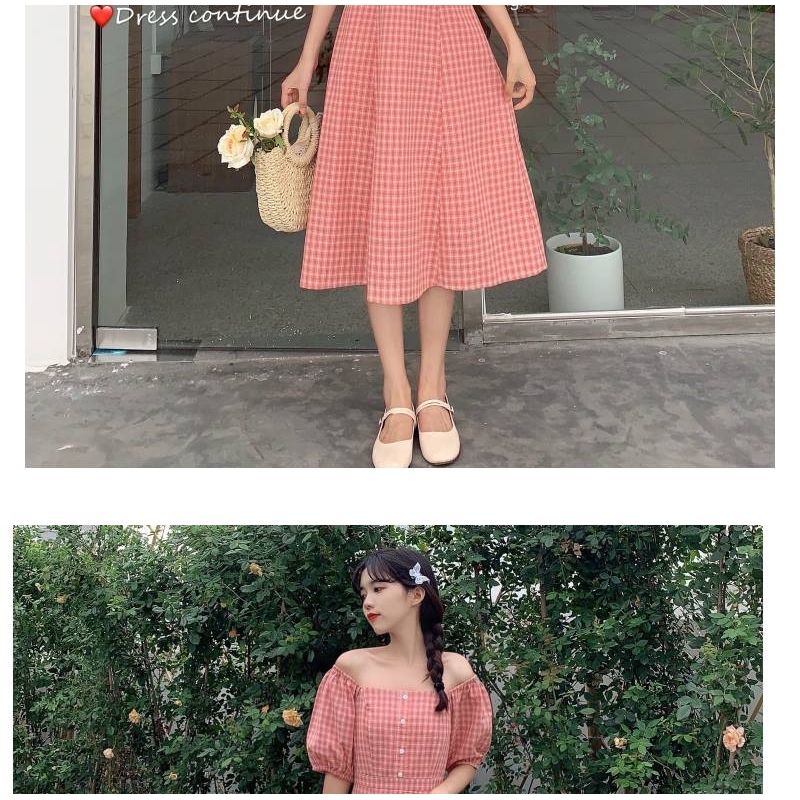 Đầm Tay Ngắn Cổ Chữ V Thiết Kế Độc Đáo Hợp Thời Trang | BigBuy360 - bigbuy360.vn