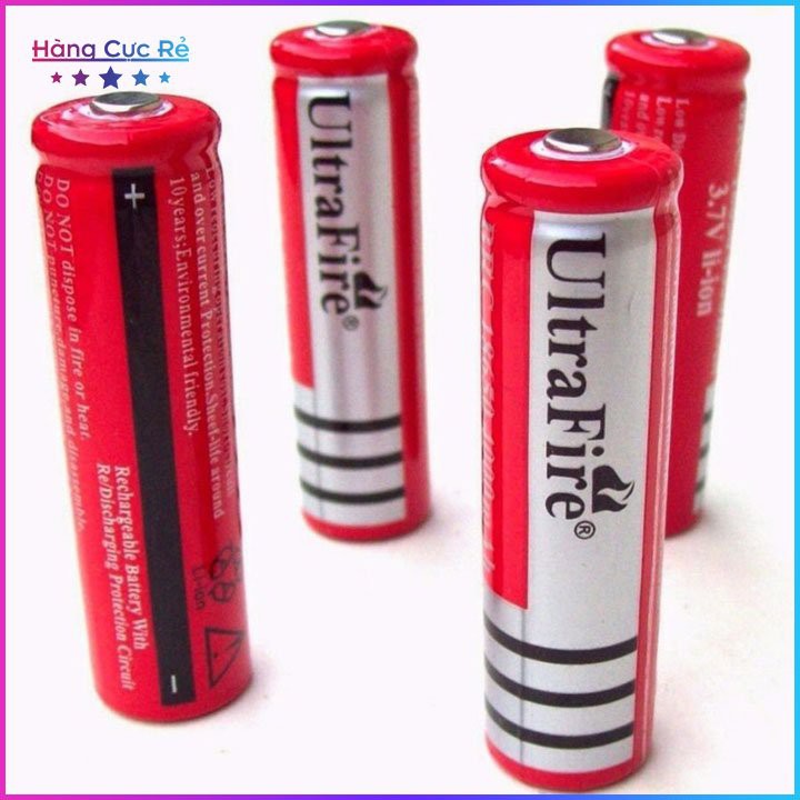 Bộ 3 Pin sạc 18650 loại TỐT Ultra Fire 🚀FREESHIP🚀 Pin phù hợp cho đèn pin, quạt mini, quạt sạc - Shop Hàng Cực Rẻ