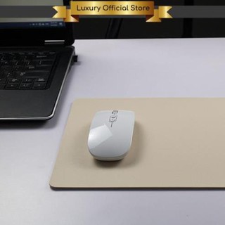 Tấm lót chuột da PU chống nước chống xước lướt êm trên từng ngón tay cho máy tính bàn laptop