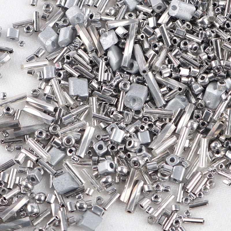 Túi 10g / Gói 32 Hạt Thủy Tinh Pha Lê Nhiều Màu Sắc Dùng Làm Trang Sức Thủ Công