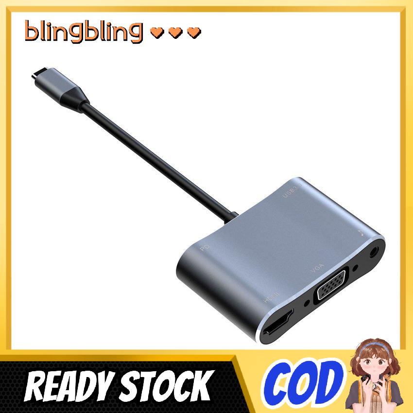 Bộ Chuyển Đổi Âm Thanh Và Hình Ảnh 5 Trong 1 Type-C Sang Hdmi-Compatible | BigBuy360 - bigbuy360.vn
