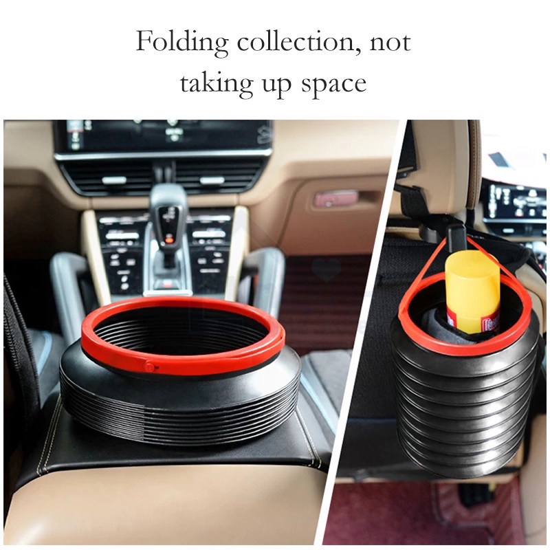 Thùng Đựng Rác 4L Gấp Gọn Tiện Dụng Cho Xe Hơi