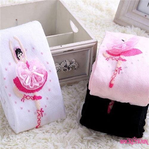 Quần tất cotton giữ ấm cho bé gái