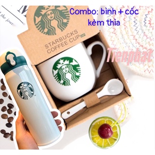 Cốc sứ ly sứ cafe 200ml biểu tượng Starbuck