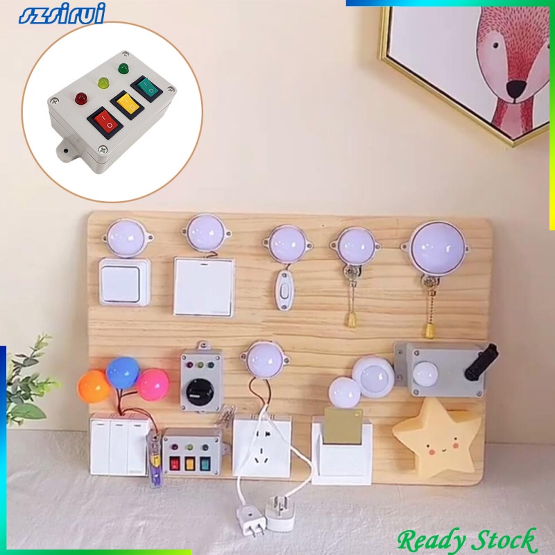Bộ Đồ Chơi Bảng Đèn Giao Thông Giáo Dục Montessori Cho Bé