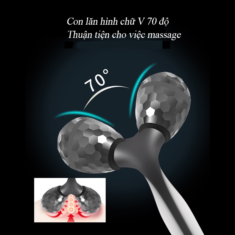 Cây Lăn Massage Mặt 3D Hình Chữ Y Giúp Nâng Cơ Mặt Và Chống Nếp Nhăn