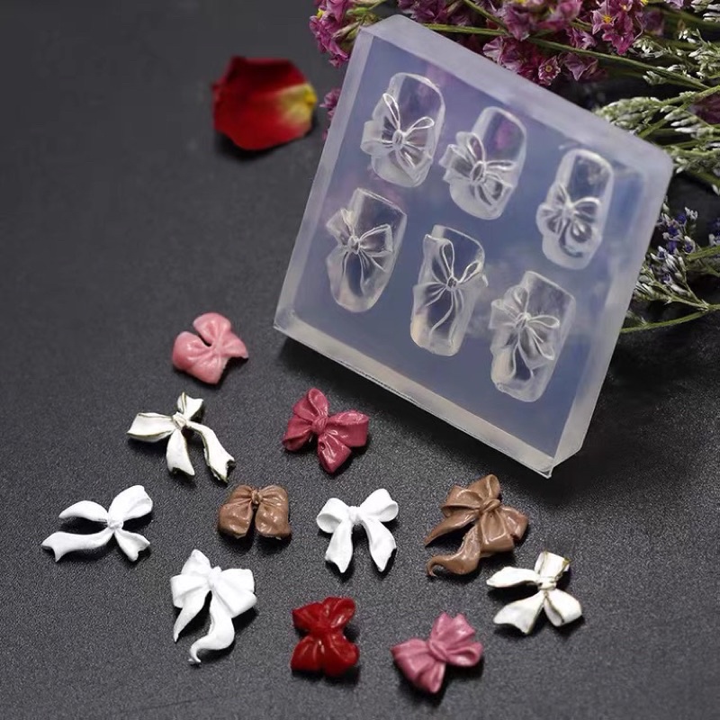 Khuôn silicon nail , khuôn làm charm nơ nail, làm phụ kiện gắn móng