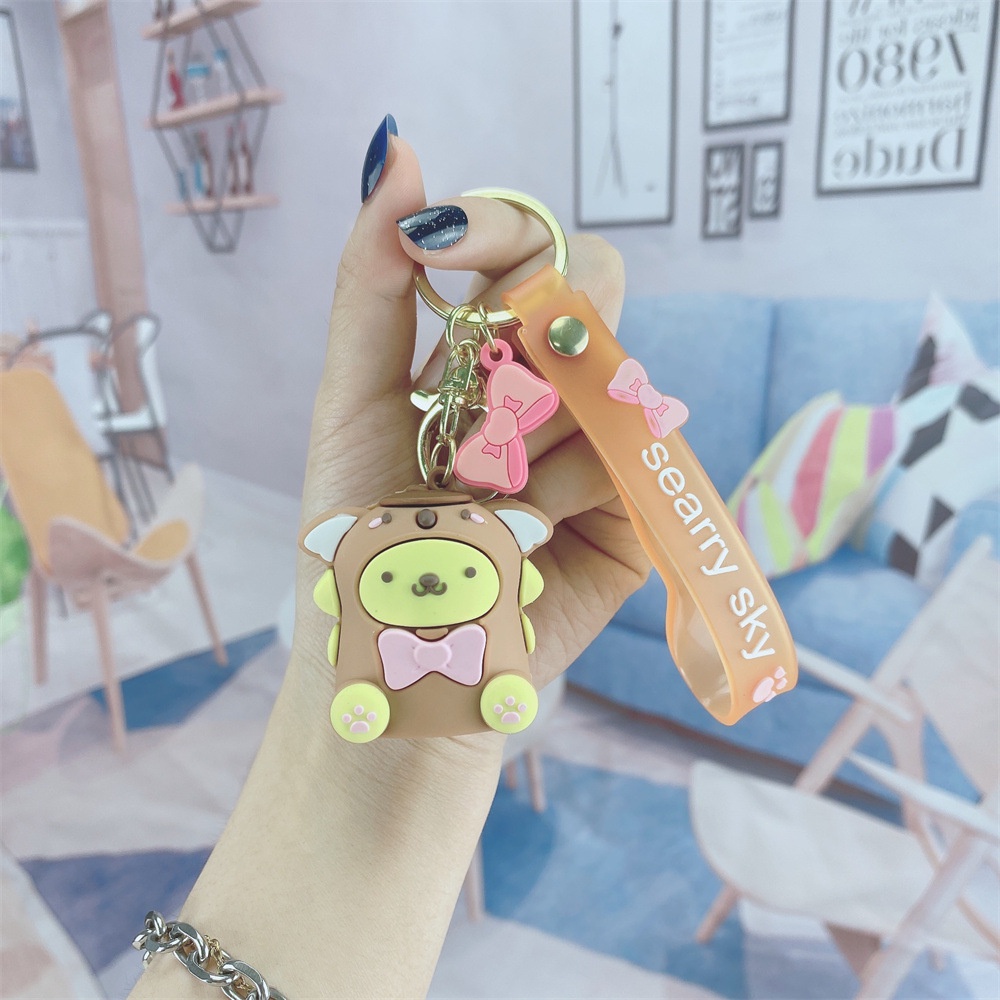 Móc Khóa Hình Búp Bê Hoạt Hình Sanrio Bằng Ngọc Bích Dễ Thương