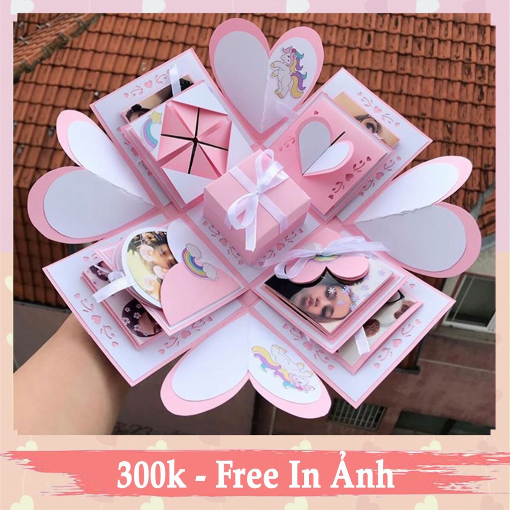 HỘP QUÀ LOVE BOX FREE IN HÌNH