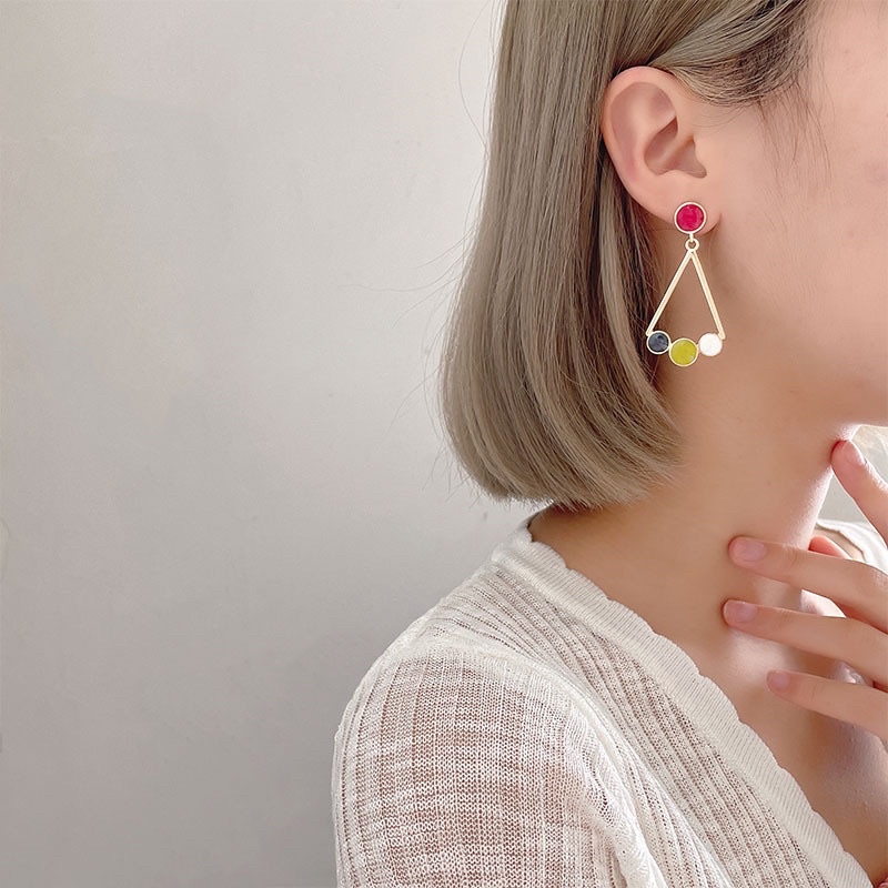 Khuyên tai bạc 925 mạ vàng kiểu dáng độc đáo lạ mắt