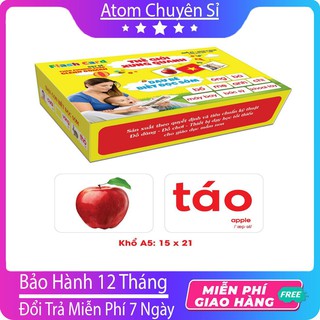 Bộ Thẻ Học Thông Minh 14 Chủ Đề loại To Song Ngữ Tiếng Anh Loại Chuẩn Glenn Doman Flashcard Cho Bé Từ 0-6 Tuổi