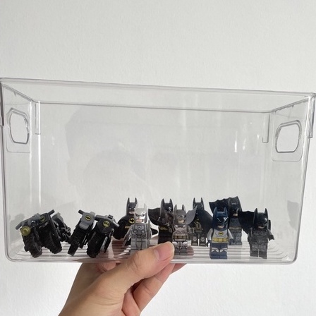 Lego+Khay nhựa trong suốt, khay nhựa trắng đựng ốp điện thoại, vừa bền vừa đẹp cho người mê ốp