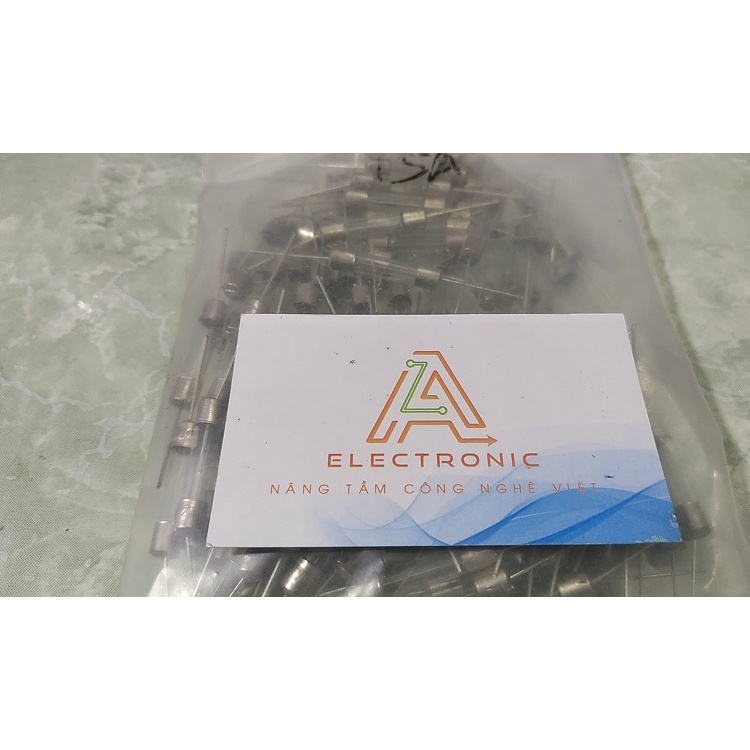 Cầu chì 15A 250V 6X30mm chân hàn RK-80