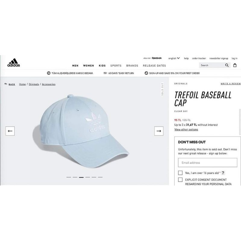 Mũ adidas xanh ba lá nam nữ