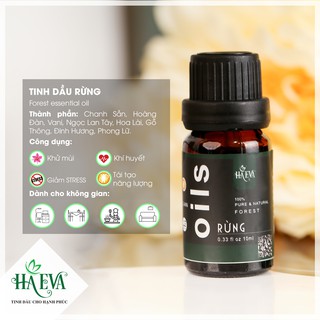 Tinh dầu Hương Rừng Haeva (dung tích 10ml, 30ml, 100ml)