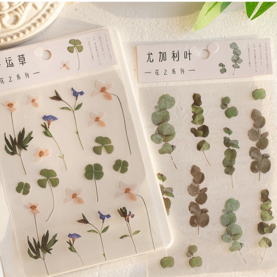 <Ảnh Thật Shop Chụp> Sticker Flower Trang Trí Sổ Vở Teeci650